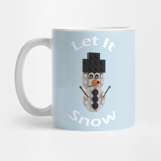 Let It Snow - Brick Snowman Mug